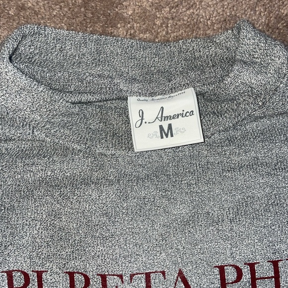 Pi Beta Phi Knit Sweater/Sweatshirt, NEW WITH TAGS, medium, grey - Picture 6 of 8